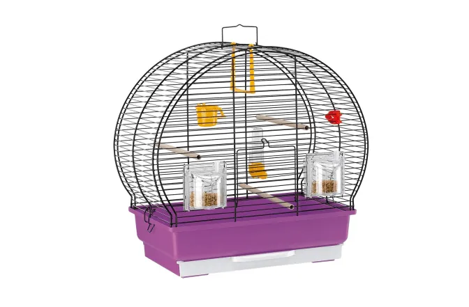 Ferplast - Cage Luna 2 BLACK - Оборудвана клетка за птици - размер 44,5 x 25 x 45,5 см. 1