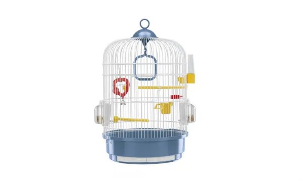 Ferplast - Cage Regina White - Оборудвана клетка за канарчета, екзотични и други птици, Ø 32,5 x H 48,5 см. 1