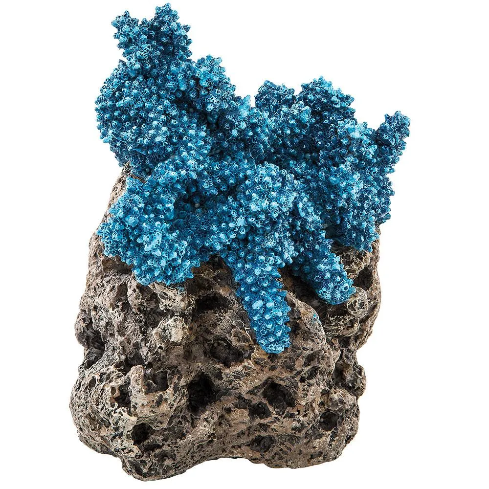 Ferplast -Blue Coral - Декорация за аквариум във форма на корал, 9,5 x 10,5 x h 14 см. 1
