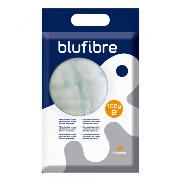 Ferplast - BluFibre - Синтетична вата за механична филтрация за аквариуми, 100 гр. 1