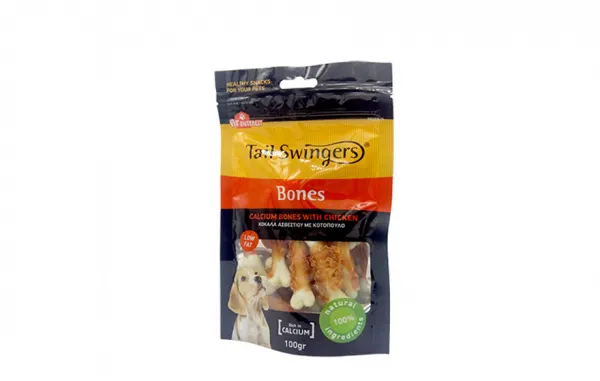Pet Interest Calcium Bones with Chicken - Вкусно лакомство за кучета - пилешки кокали с калций, 100 гр./ 2 пакета