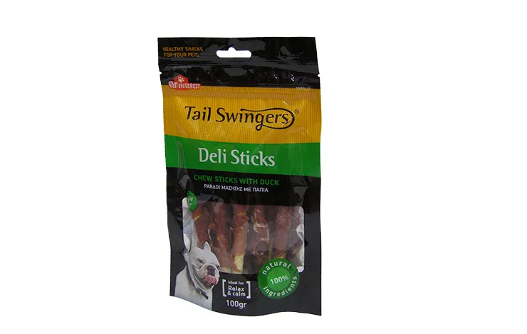 Pet Interest Deli Chewsticks with Duck - Лакомство за кучета ,вкусни пръчици волска кожа увити с патешко месо, 100 гр./ 2 пакета
