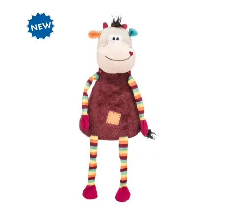 Trixie Plush Cow - Забавна играчка за кучета - плюшена крава със звук, 53 см.