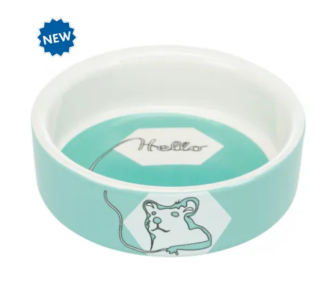 Trixie Ceramic Bowl - Керамична купа за храна и вода за зайци и други малки гризачи, 240 мл. 1