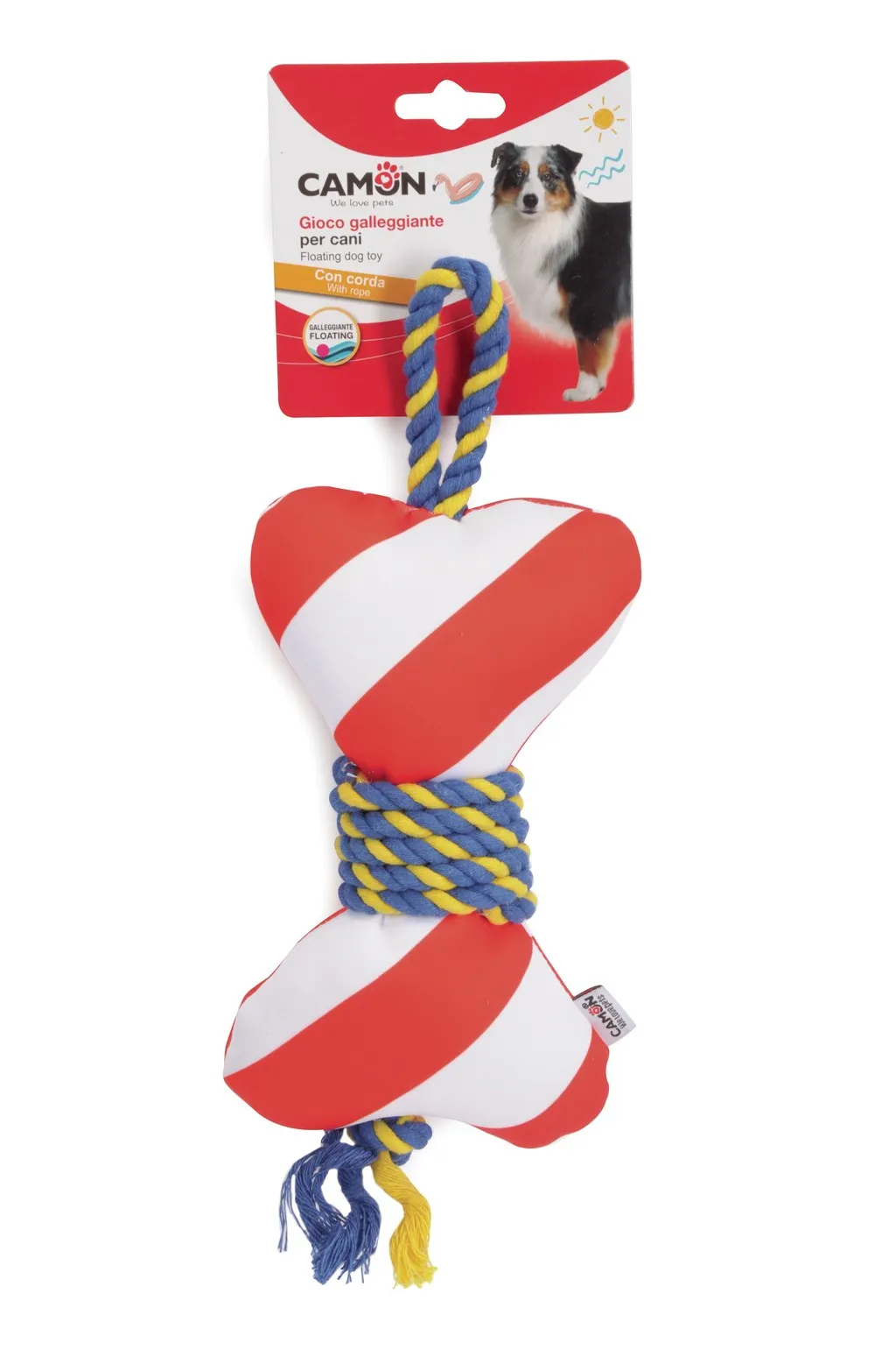Camon dog toy - Забавна кучешка играчка ,плаваща с въже