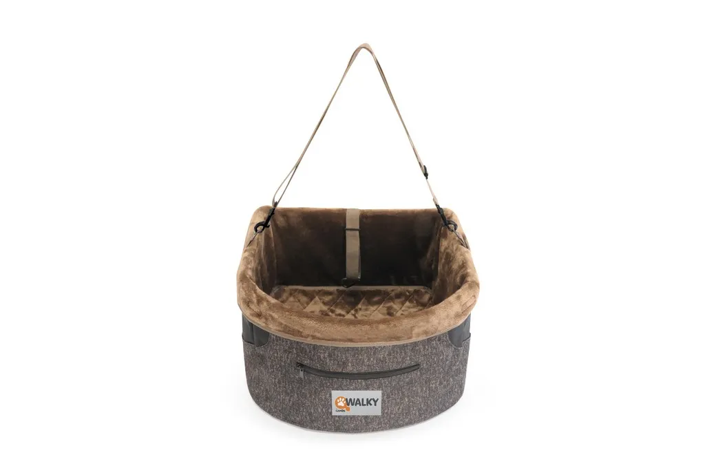 Camon Walky Pet Drive Box Comfort - Мека транспортна чанта за автомобил за кучета и други домашни животни, 38x38x25 см. 2