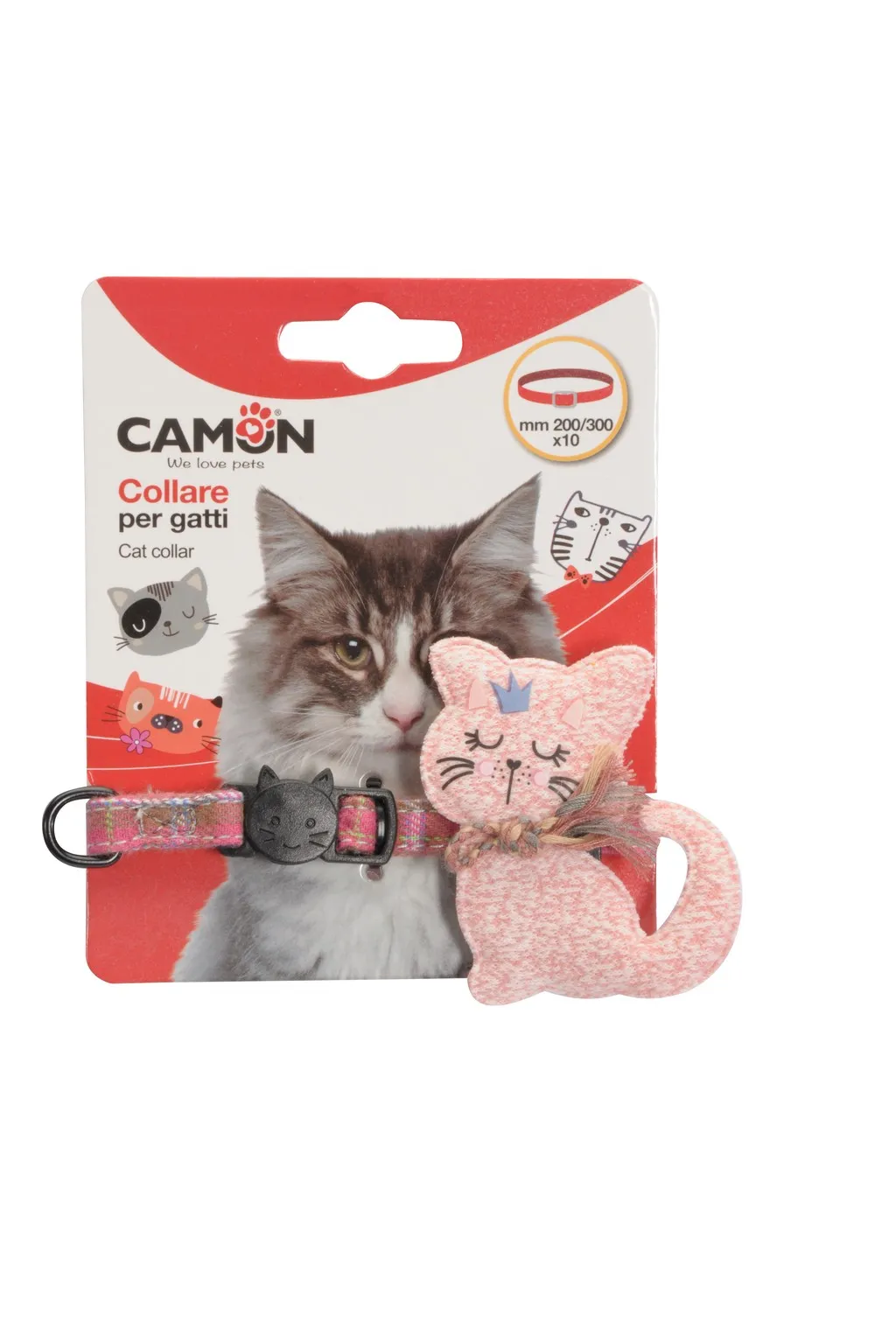 Camon cat collar - Регулируем нашийник за котки с декорация 20-30 см./10 мм.- 1 брой 1