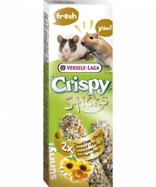 Versele-Laga Crispy Sticks Gerbils-Mice Sunflower & Honey - Крекер за джербили и мишки със слънчоглед и мед 2бр. 110 гр. 1