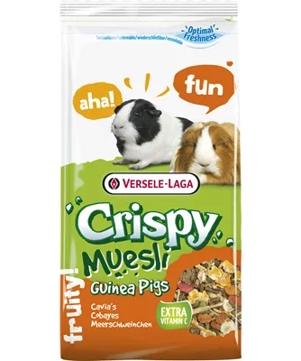Versele-Laga Crispy Muesli - Guinea Pigs (Cavia Crispy) - Пълноценна храна за морски свинчета с фибри, 1кг. 1
