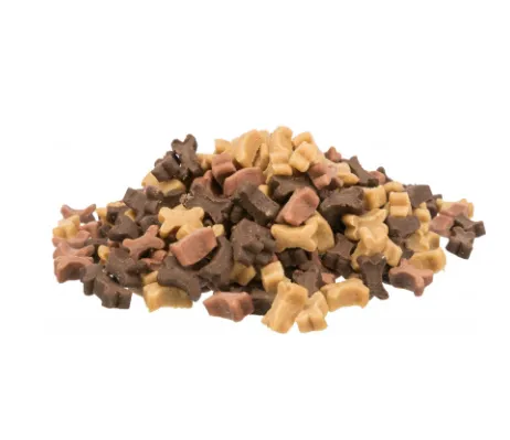 Trixie Junior Soft Snack Bones - Вкусно лакомство/наградки за подрастващи кучета ,вкусни хапки с пилешко,агнешко, сьомга и калциций,140 гр./2 пакета 2