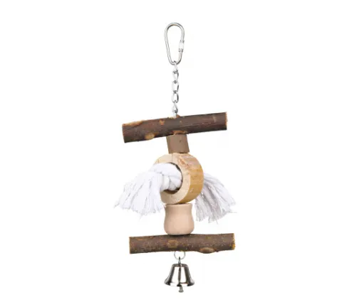 Trixie bird toy - Дървена играчка с камбана за папагали, 20 см.