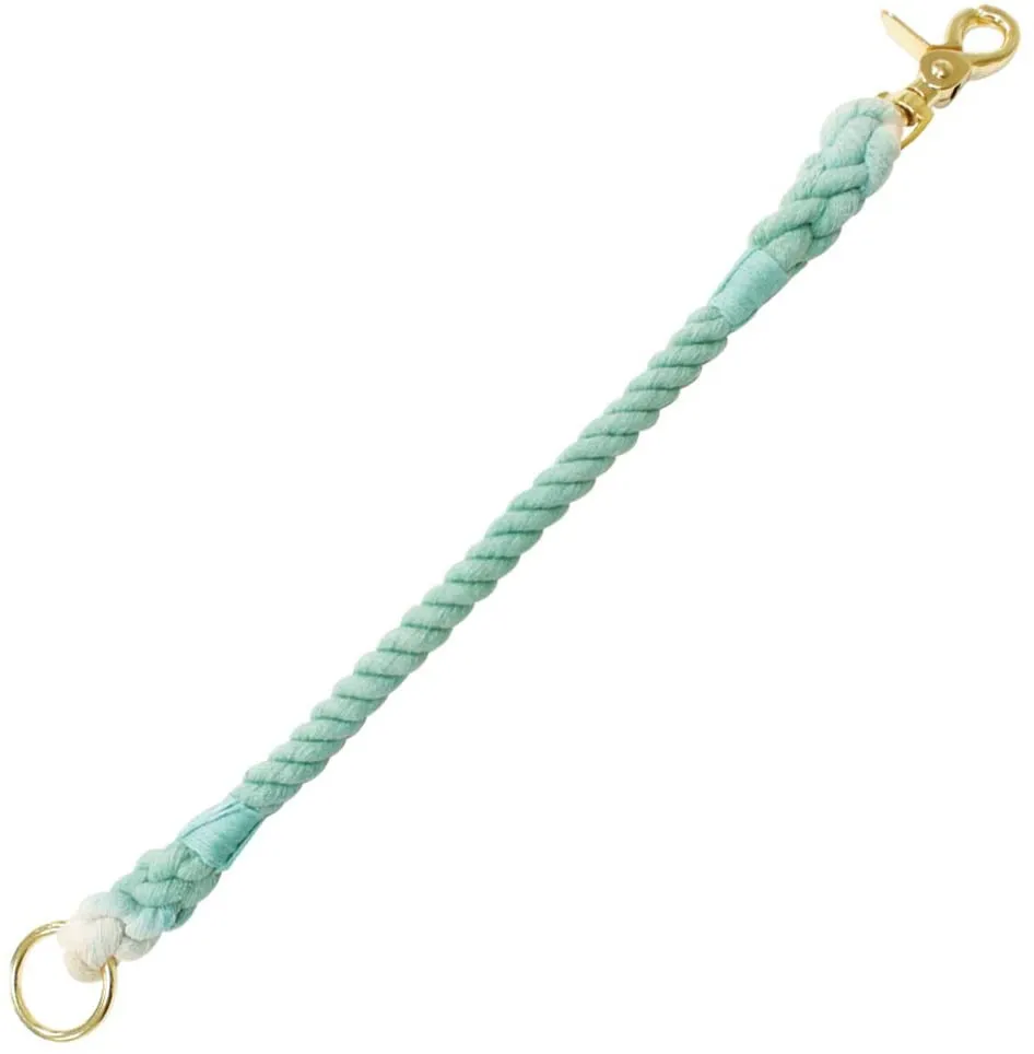Cross Knot Azure Rope Collar S - Модерен регулируем нашийник за кучета, 26-32 см. - син