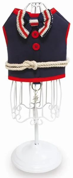 Croci Pettorina Vestito Vintage Sailor S - Елегантен регулируем нагръдник за кучета, 36-41 см.