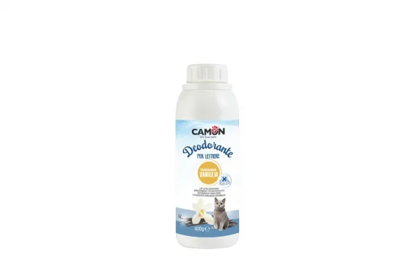 Camon deodorant for litter trays - Дезодорант за котешка тоалетна с аромат на ванилия, 400 гр.