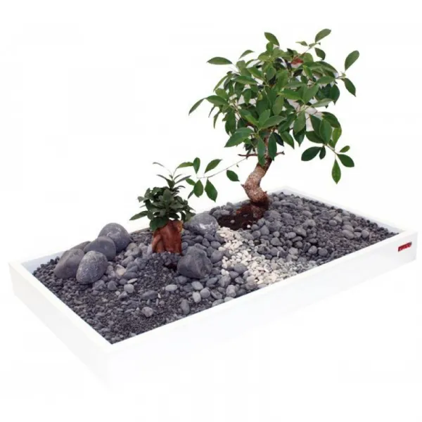 Croci Zen Artist - Поставка за растения, 52х40 см. - бяла