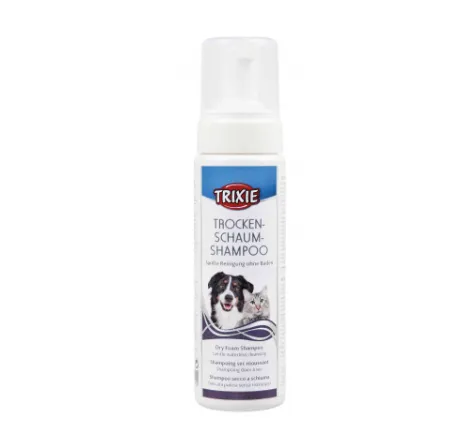 Trixie Dry Foam Shampoo - Спрей за сухо къпане за кучета, котки и други домашни любимци, 230 мл.