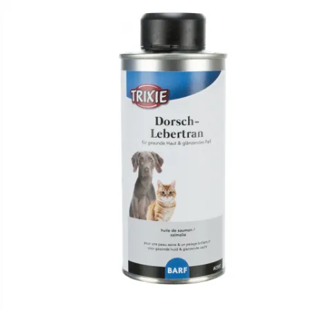 Trixie Cod Liver Oil - Масло от черен дроб на риба треска за кучета и котки за здрава и блестяща козина, 250 мл.