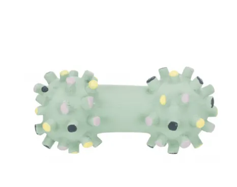 Trixie Junior Mini Dumbbell - Забавна играчка за подрастващи кучета - латексов кокал, 10 см.