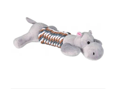 Trixie Animal with Rope - Забавна играчка за кучета - плюшено животно с въже за дъвчене, 32 см./1 брой 2