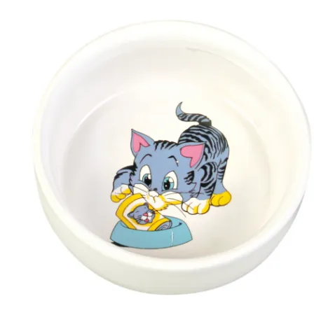 Trixie Ceramic Bowl - Керамична купа за храна и вода за котки, 300 мл.