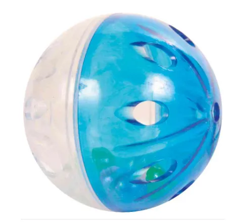 Trixie Set of Rattling Balls - Забавна играчка за котки, пластмасови топки, 4 броя. 1