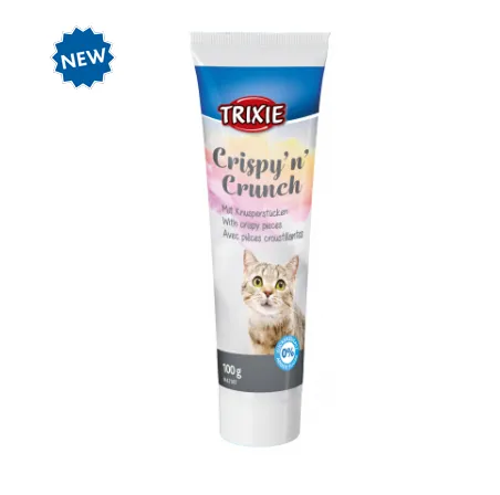Trixie Crispy'n'Crunch paste - Лакомство за котки, хрупкави парчета риба, 100 гр./ 2 пакета