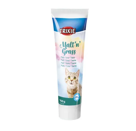 Trixie Malt'n'Grass Anti-Hairball - Малцова паста за котки с трева и таурин, 100 гр./ 2 пакета