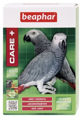 Beaphar Care+ - Храна за сиви папагали с допълнителен калций, 1 кг.