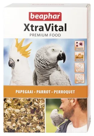 Beaphar XtraVital - Премиум храна за големи папагали, 1кг.