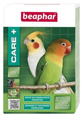 Beaphar Care+ - Премиум храна за средни папагали, 500 гр.