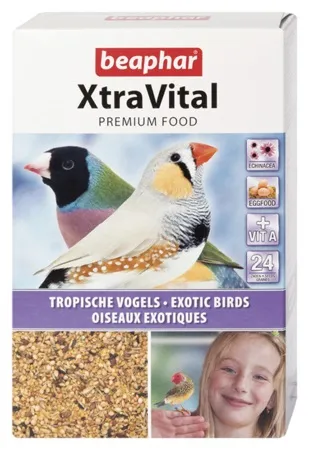 Beaphar XtraVital - Премиум храна за тропически птици и финки, 500 гр.