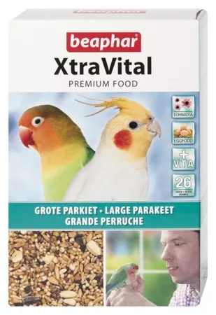Beaphar XtraVital - Премиум храна за средни папагали, 500 гр.