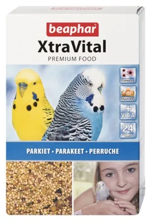 Beaphar XtraVital - Премиум храна за вълнисти папагали, 500 гр.
