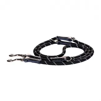 Rogz - Rope Multi Purpose Lead Large - Повод за кучета с удължаване 12мм / 2метра. /черен/