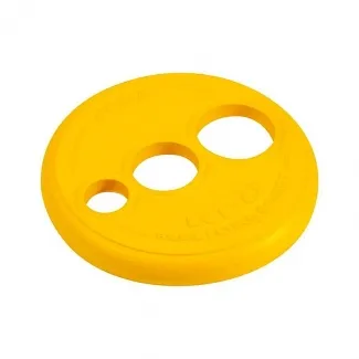 Rogz Medium Yellow - Забавна играчка за кучета - летяща гумена чиния, 23 см.- жълта
