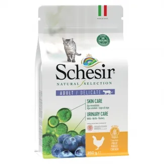 Schesir Natural Selection Adult - Балансирана суха храна за израснали котки с пилешко месо, 1.4 кг.