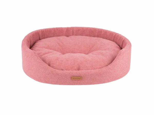 Amiplay Montana L - Елегантно легло за кучета с възглавница, 58/50/15 см. - розово