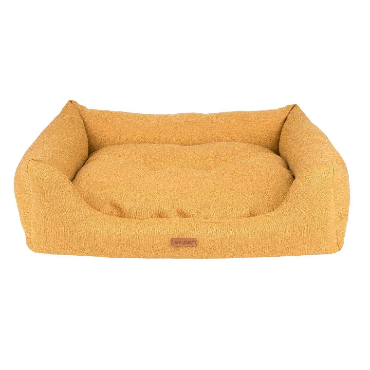 Amiplay Sofa Montana S - Елегантно легло за кучета и котки, 58x46x17 см. - жълто
