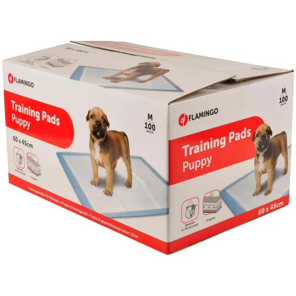 Flamingo training pads Medium - Памперс подложка за кучета, 60/45 см. - 100 броя