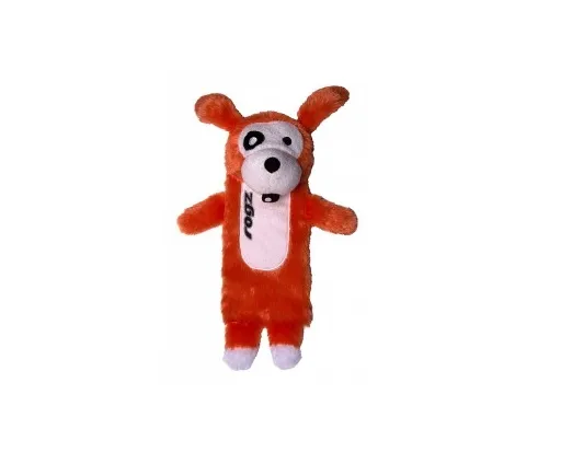 Rogz Thinz Small  - Забавна плюшена кучешка играчка, 20 см. оранжева