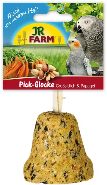 JR Farm Picking Bell Parakeet & Parrot -  Допълваща храна, лакомство от семена за всички големи и средни папагали в формата на камбана, 160 гр.