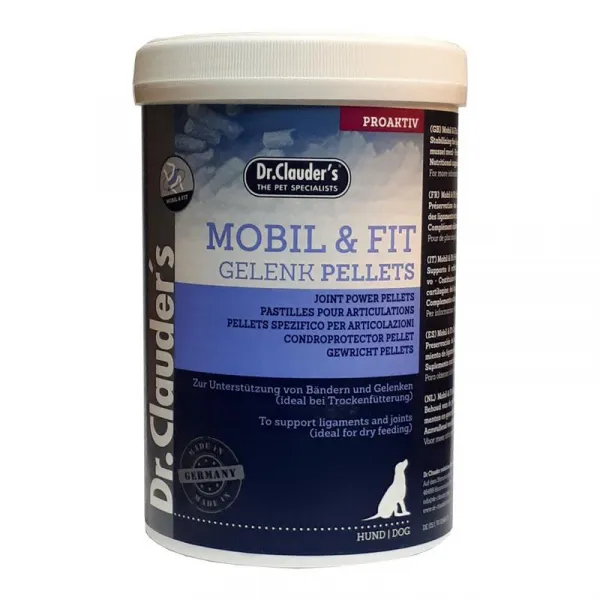 Dr. Clauder's Mobil & Fit Gelenk Pellets - Хранителна добавка за кучета за поддържане на здрави мускули, връзки и стави, 1.1 кг.