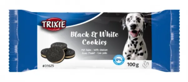 Trixie Black & White Cookies - Вкусно лакомство/ награди за кучета , вкусни бисквити с вкус на пилешко, 100 гр./ 2 пакета