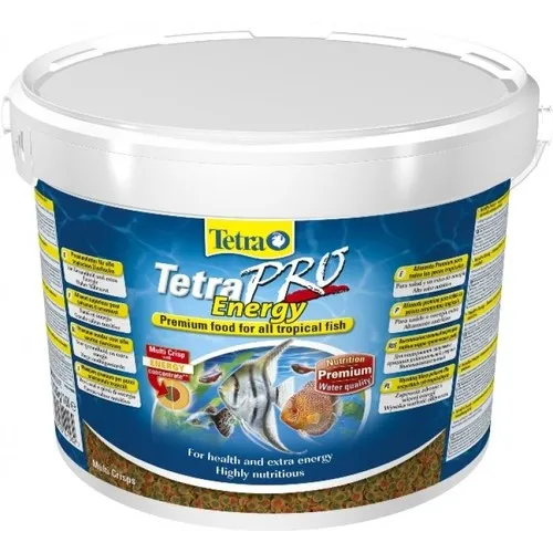 TetraPRO Energy Multi-Crisps - Премиум храна с отлична хранителна стойност за всички тропически риби, 10 литра