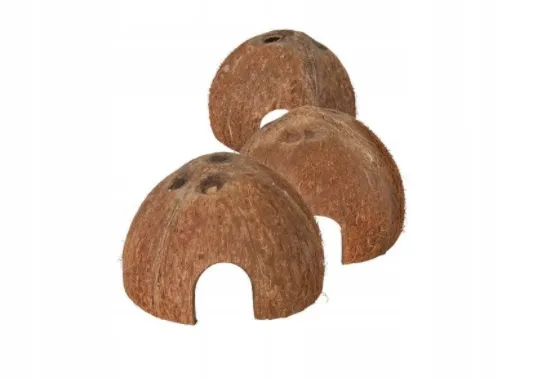 Trixie Half Bowl Set Coconut - Кокосова къщичка за гризачи или за терариум, ø 8х10х12 см./ 3 броя