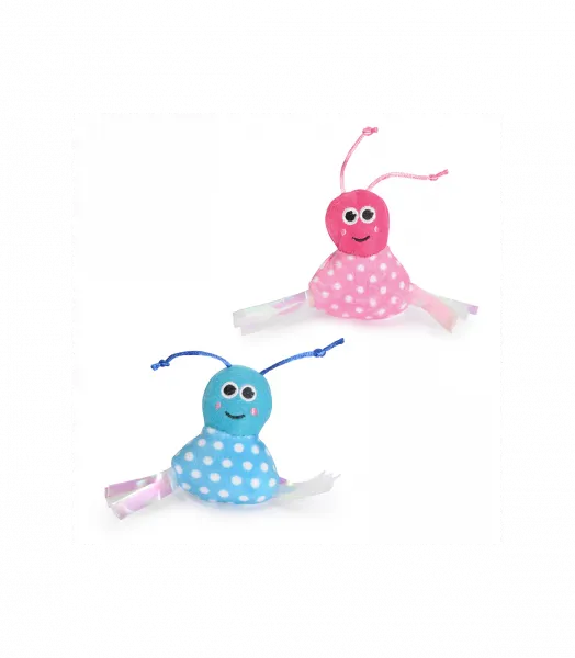 Camon Lady Bug - Забавна играчка за котки - калинка/ синя, розова/ - 1 брой