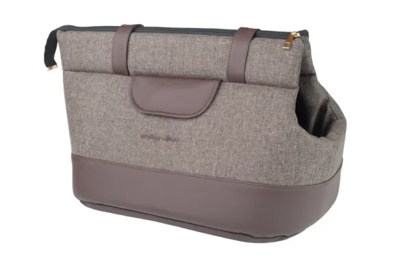 Amiplay Pet carrier bag - Елегантна и модерна транспортна чанта за кучета и други малки любимци, 42х26/30 см.-  кафява