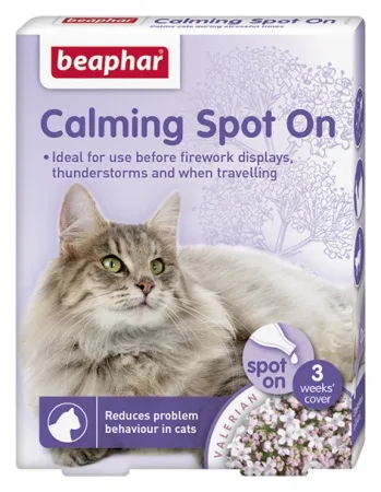Beaphar Calming Spot On - Успокояващи пипети/ капки за котки - 3 пипети