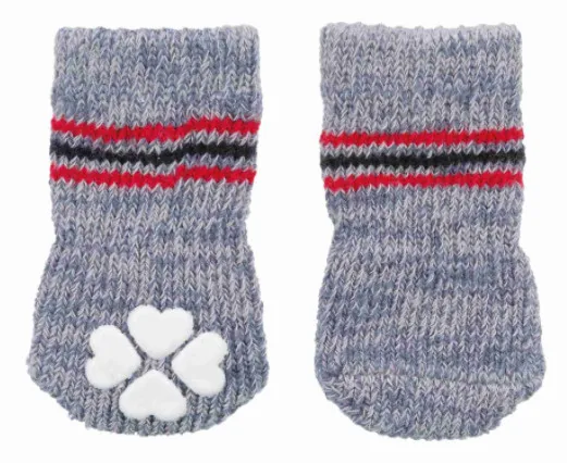 Trixie Dog Socks Large - Меки чорапи за кучета с неплъзгаща се подметка, 2 броя 1
