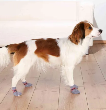 Trixie Dog Socks Large - Меки чорапи за кучета с неплъзгаща се подметка, 2 броя 2